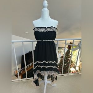 Royal Party Japan NWOT gothic goth Lolita kawaii dress strapless lace high low
